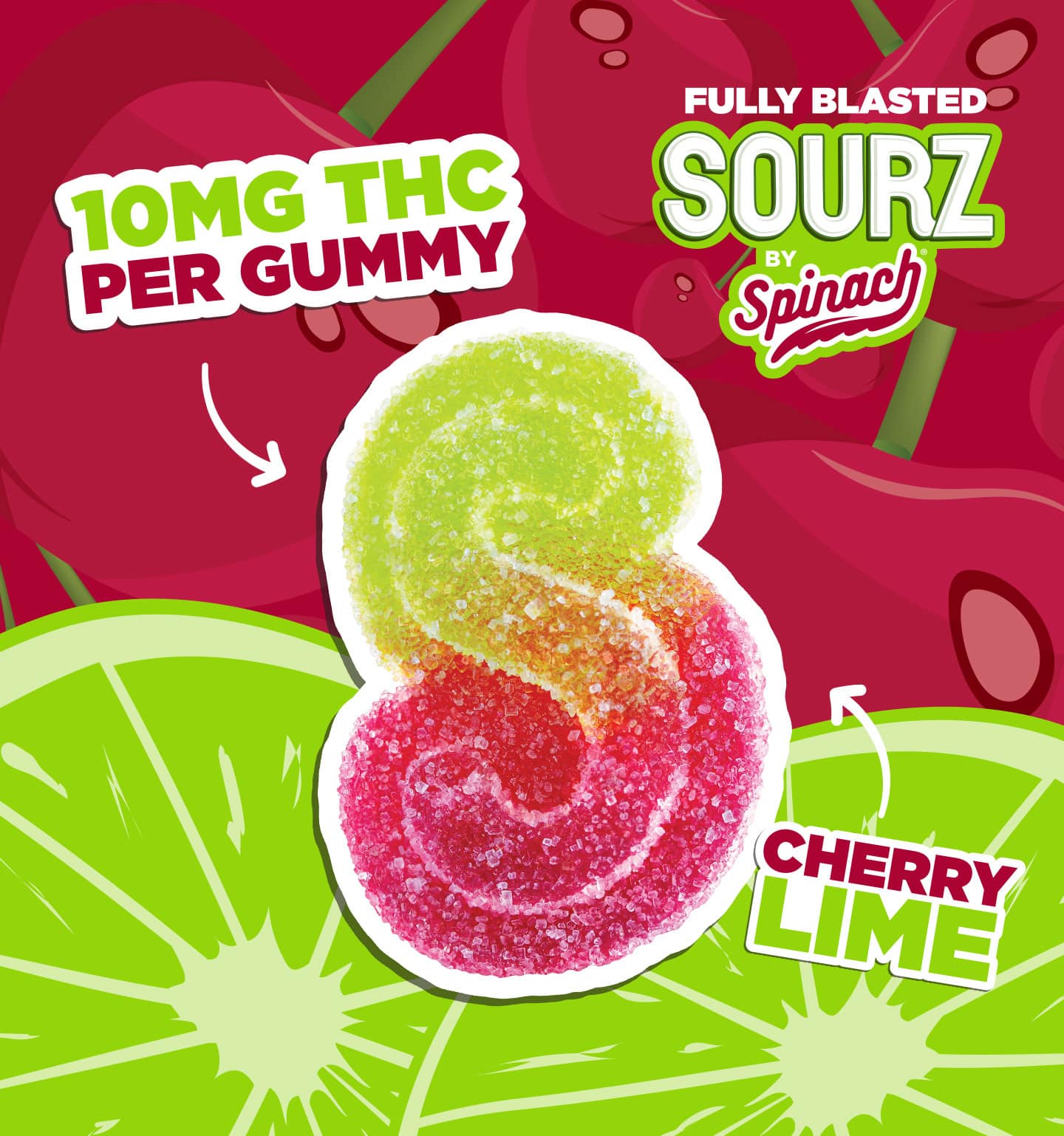 Cherry Lime THC Gummies UK Cherry Lime THC Gummies UK