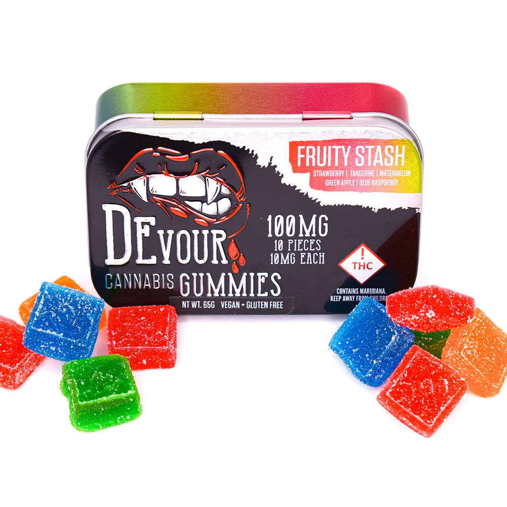 Devour Fruity Stash THC Gummies UK Devour Fruity Stash THC Gummies UK
