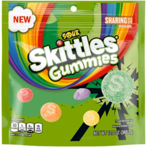 SKITTLES Sour Gummies Stand Up Pouch