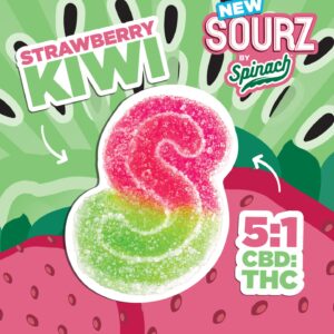 Strawberry Kiwi CBD THC Gummies UK