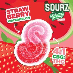 STRAWBERRY WATERMELON CBG THC GUMMIES UK