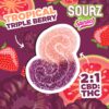 Tropical Triple Berry CBD THC Gummies UK